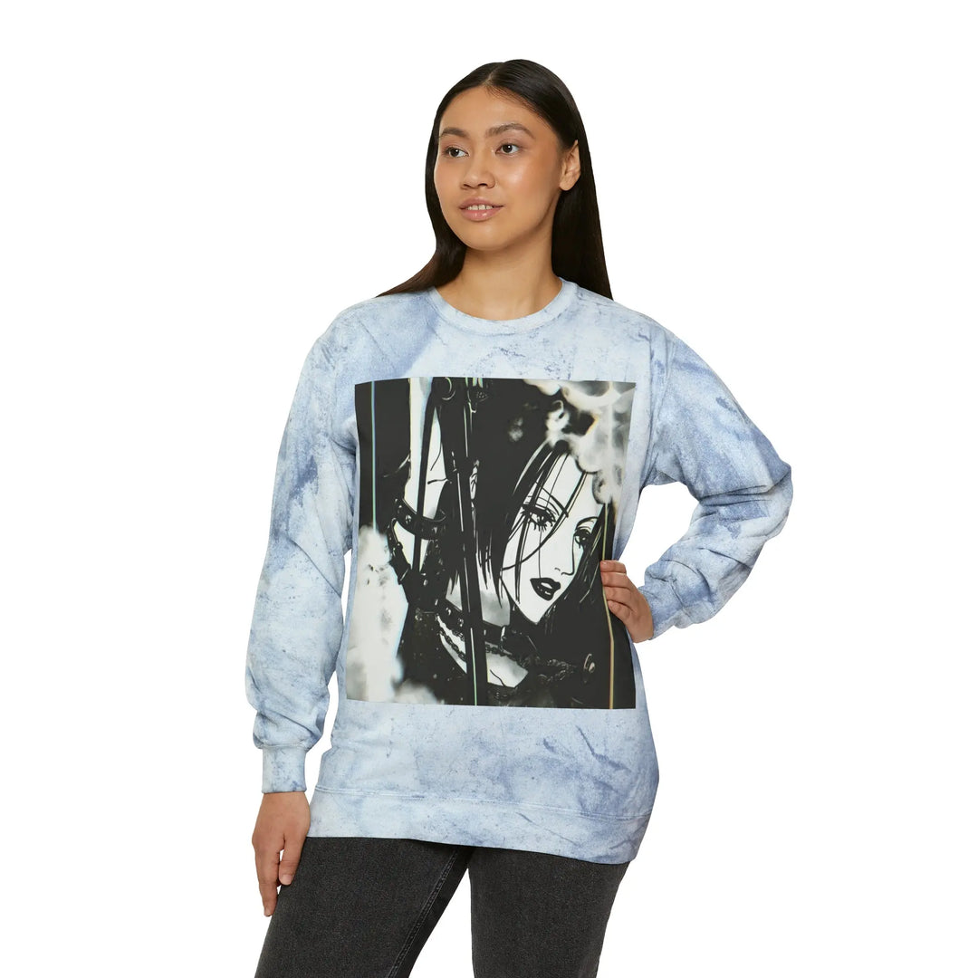 Numb Unisex Color Blast Crewneck Sweatshirt Printify