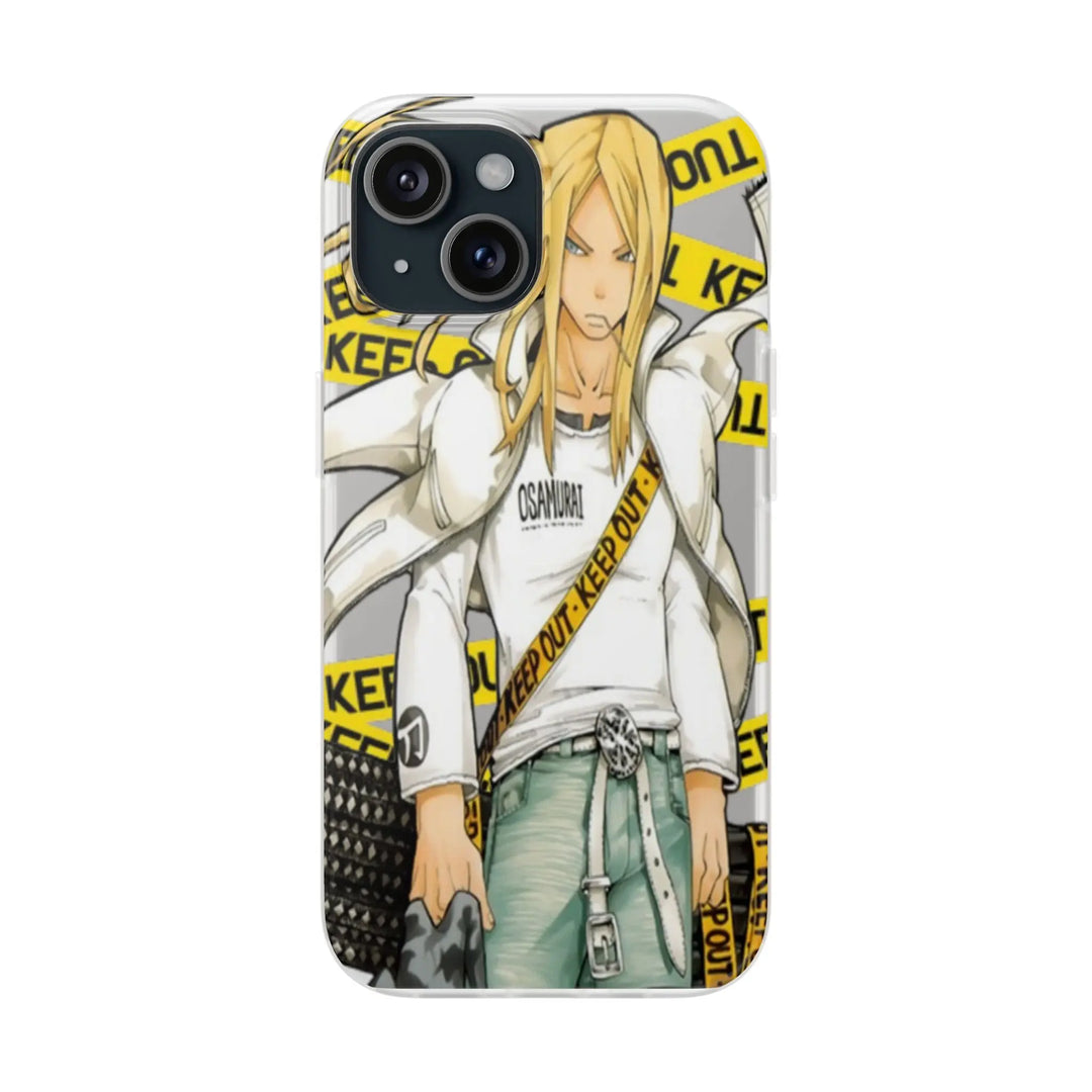 Anime-Inspired Phone Case, Cool Flexi Case, Trendy Phone Cover, Gift for Otaku, Unique Aesthetic Accessory, Durable Smartphone Protection Printify
