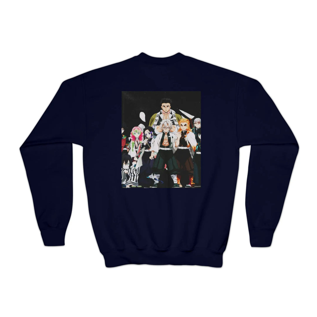 Hashira Youth Crewneck Sweatshirt Printify