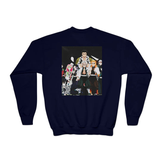Hashira Youth Crewneck Sweatshirt Printify