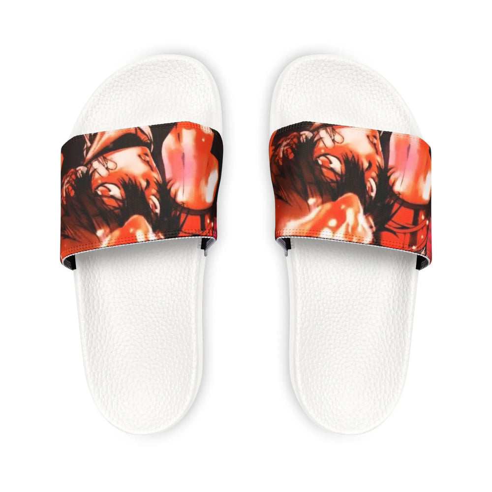 Vibrant Men's Sandals, Summer Footwear, Beach Shoes, Slide Sandals, Outdoor Sliders, Casual Footwear, Men’s Summer Style Printify