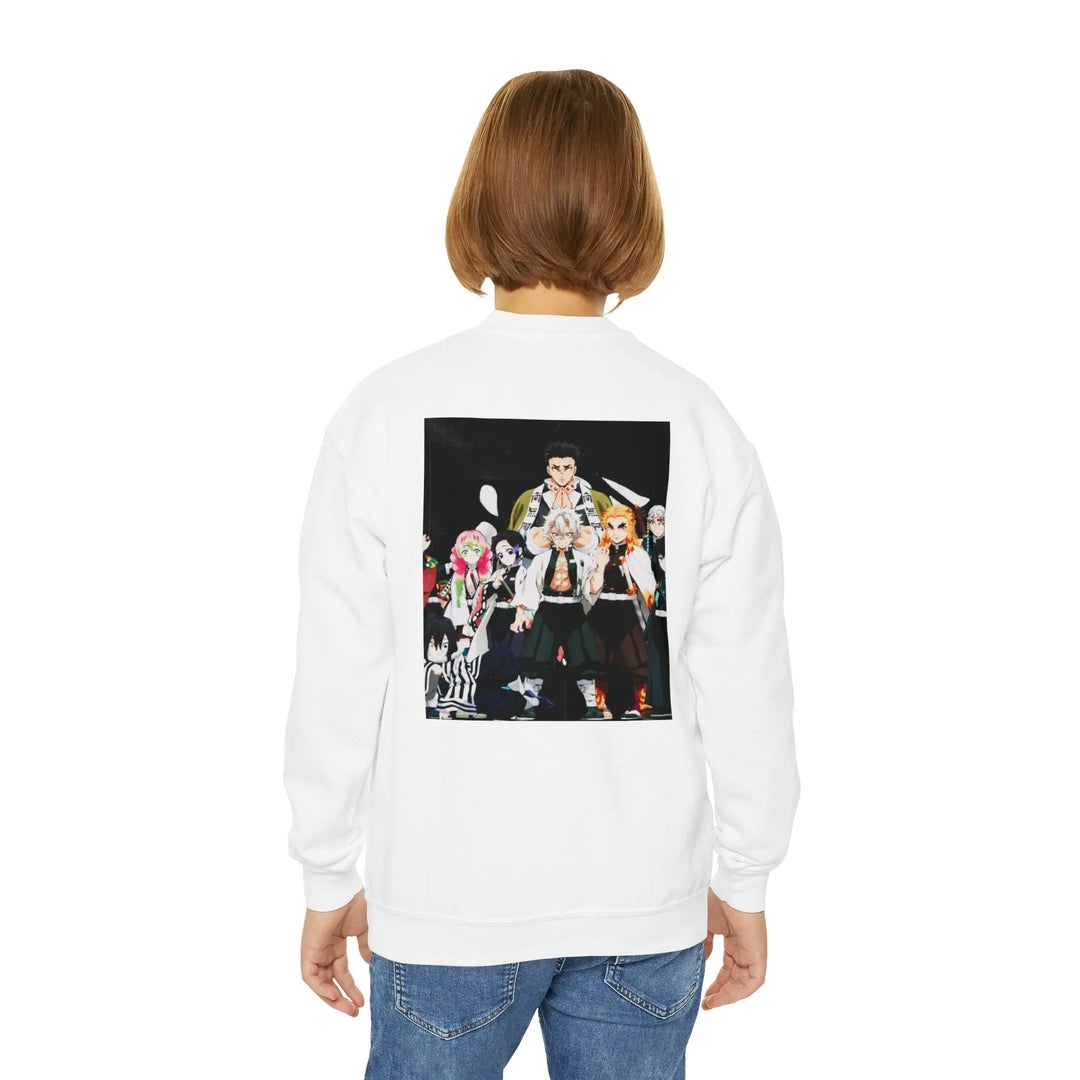 Hashira Youth Crewneck Sweatshirt Printify