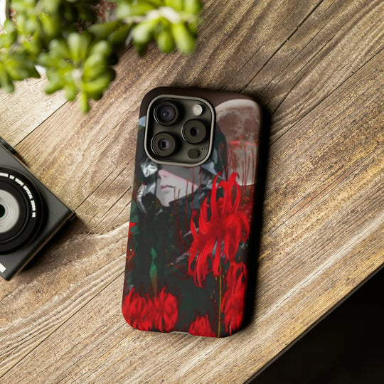 Red Lilly Tough Cases Printify