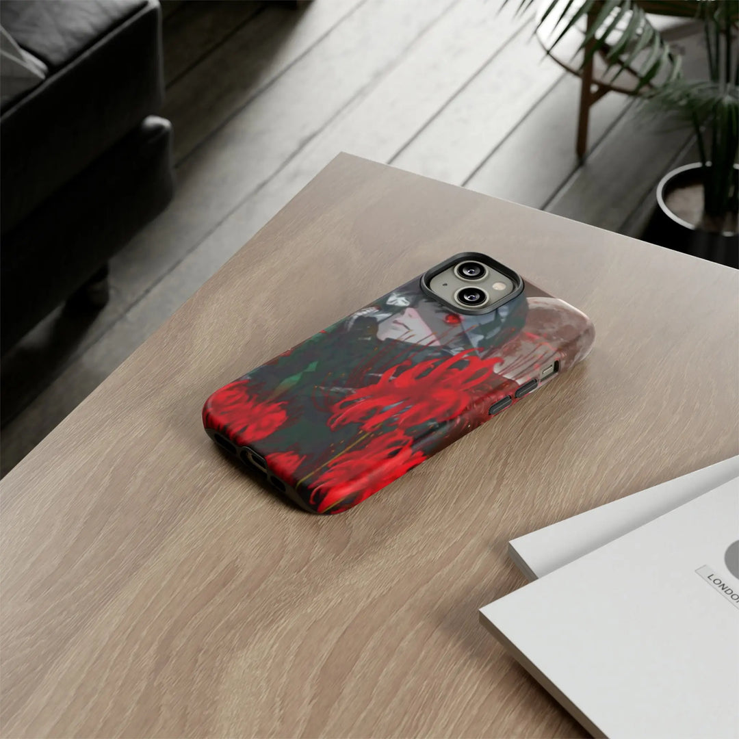 Red Lilly Tough Cases Printify