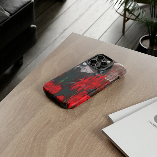 Red Lilly Tough Cases Printify