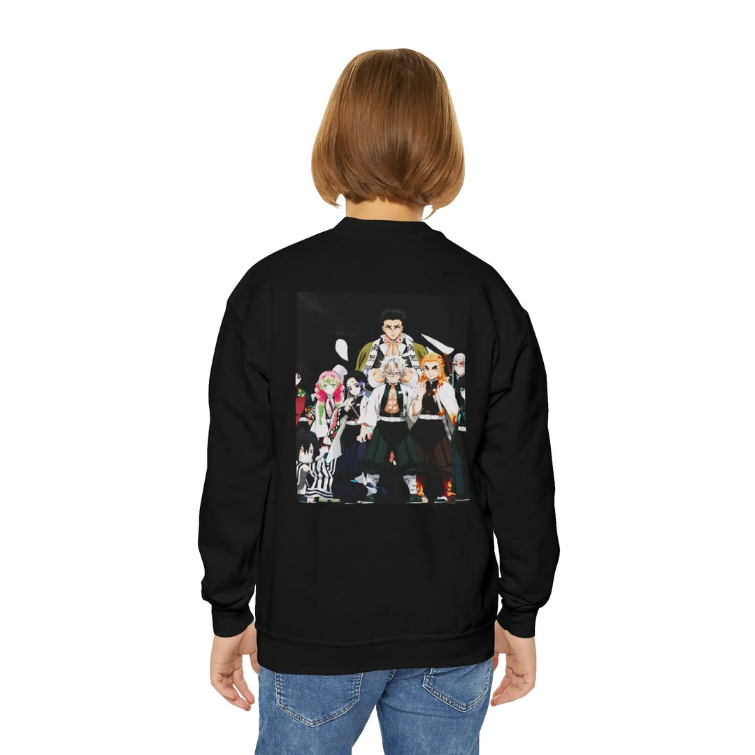 Hashira Youth Crewneck Sweatshirt Printify