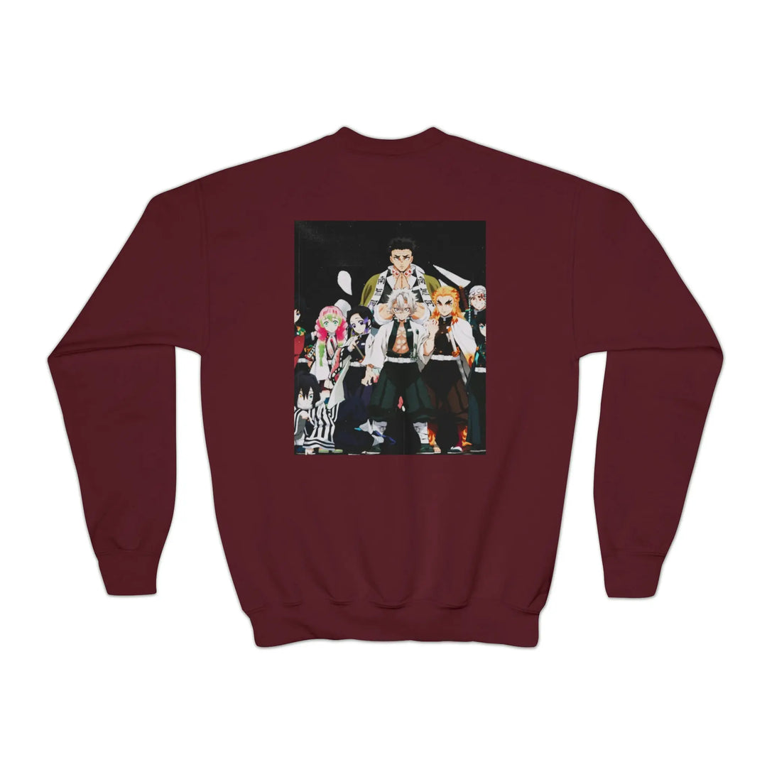 Hashira Youth Crewneck Sweatshirt Printify