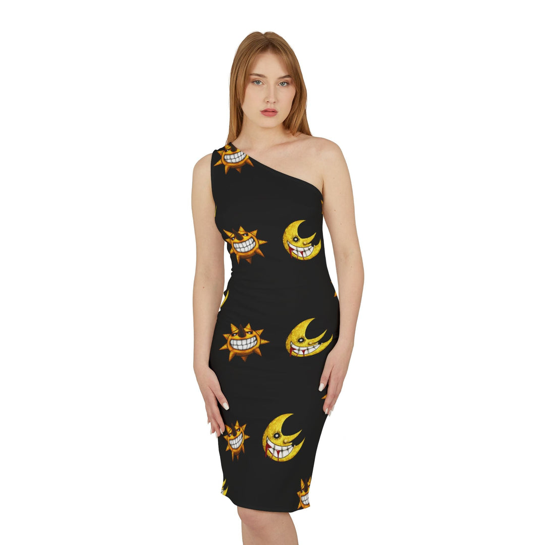 Soul Eater Shoulder Dress (AOP) Printify