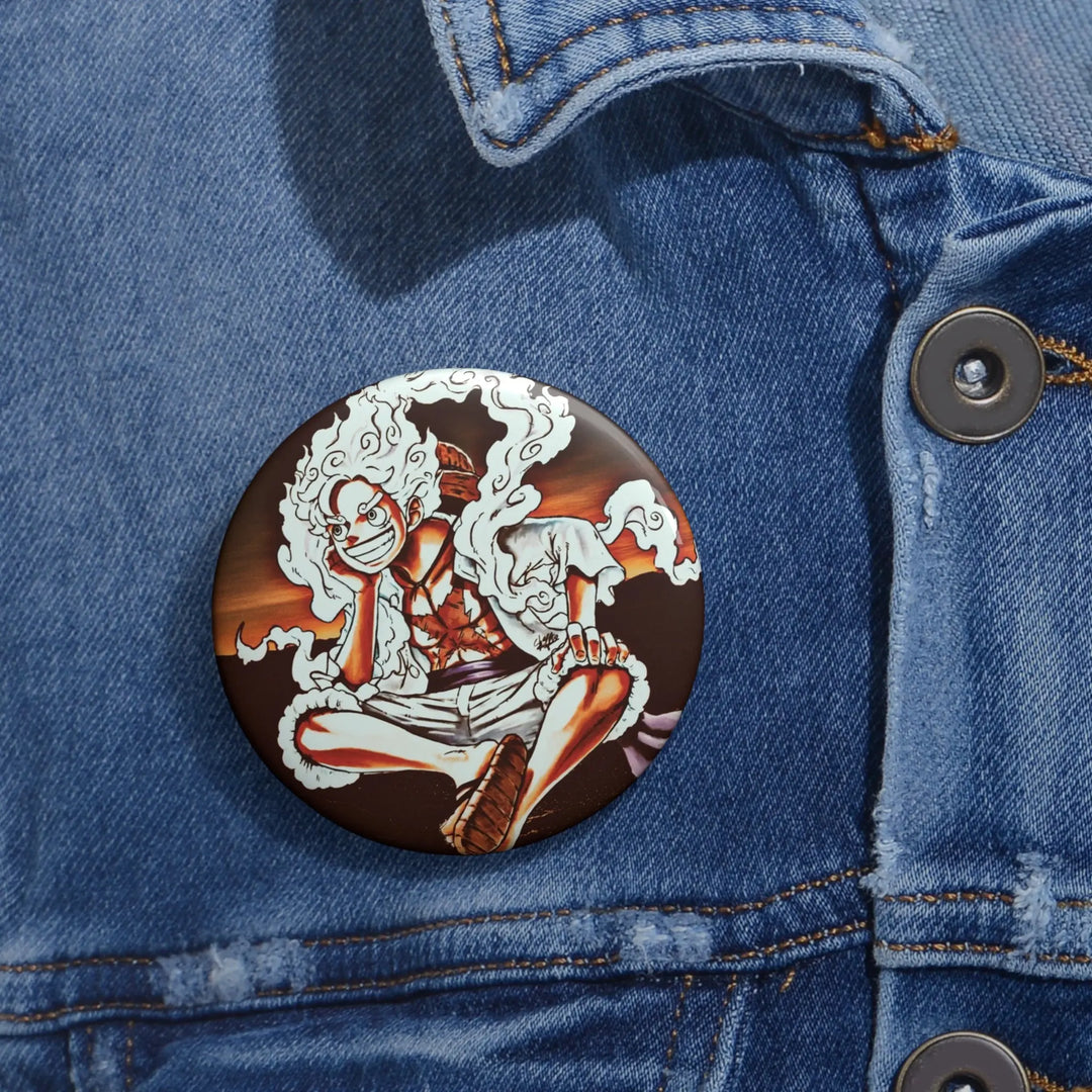 Sun Gawd Pin Buttons Printify