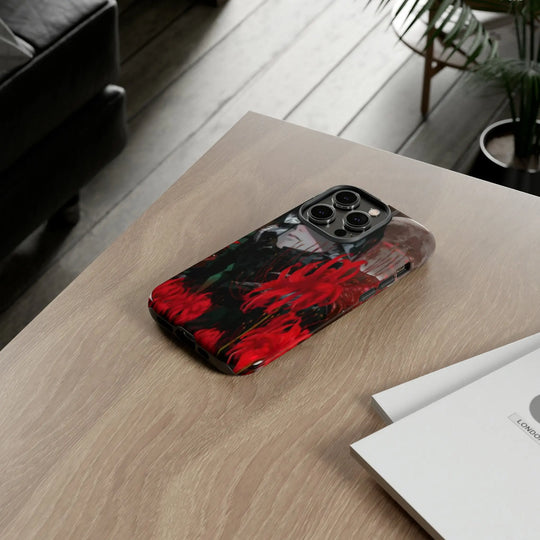 Red Lilly Tough Cases Printify
