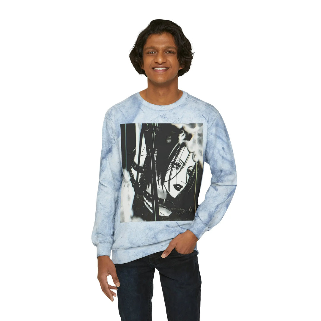 Numb Unisex Color Blast Crewneck Sweatshirt Printify