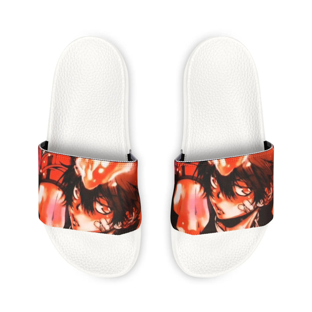 Vibrant Men's Sandals, Summer Footwear, Beach Shoes, Slide Sandals, Outdoor Sliders, Casual Footwear, Men’s Summer Style Printify