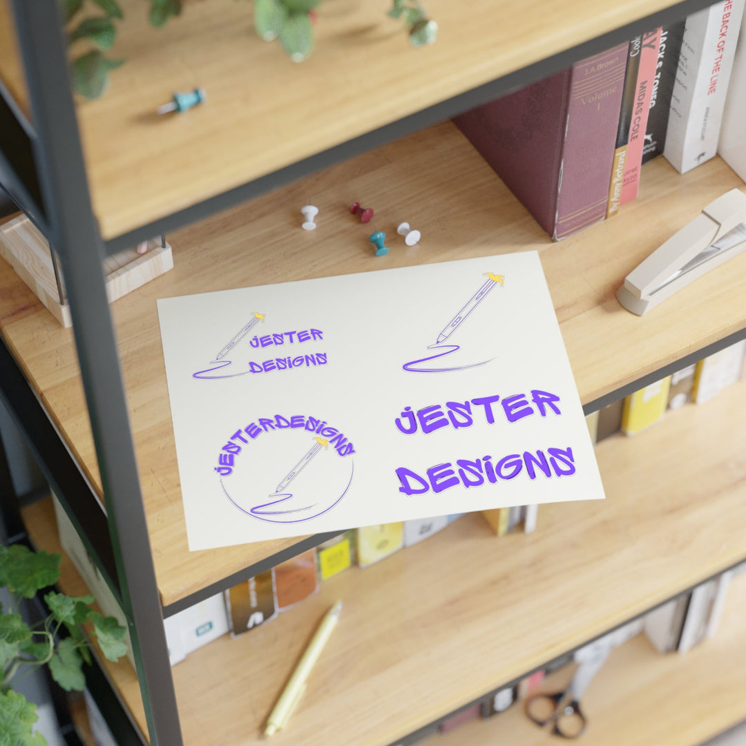 Jester Logo Sticker Sheet Printify