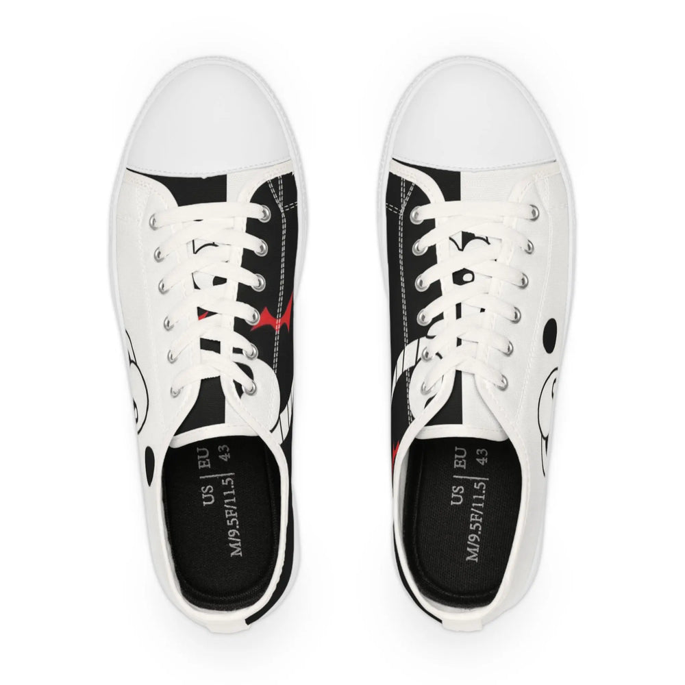 Unique Cartoon Design Men's Low Top Sneakers, Fun Casual Footwear, Gifts for Sneaker Lovers, Street Style Vibe, Trendy Everyday Shoes Printify