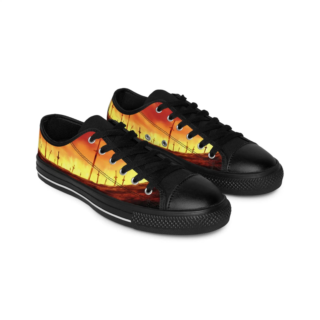 Men's Sunset Graphic Sneakers | Trendy Urban Footwear for Men, Stylish Sneakers, Casual Shoes, Perfect for Gifting, Summer Vibes, [...] Printify