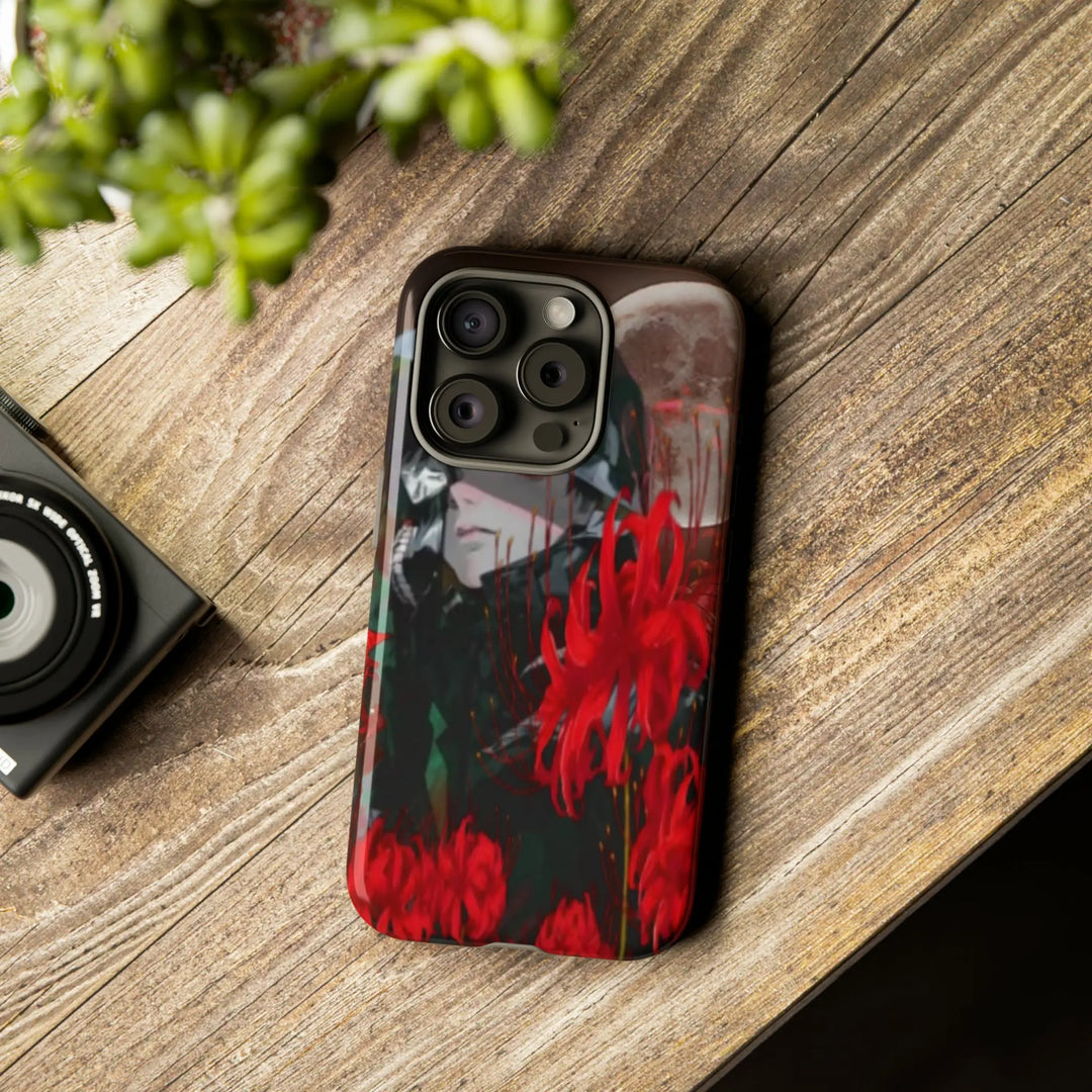 Red Lilly Tough Cases Printify