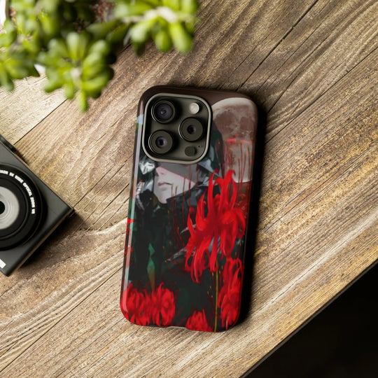Red Lilly Tough Cases Printify