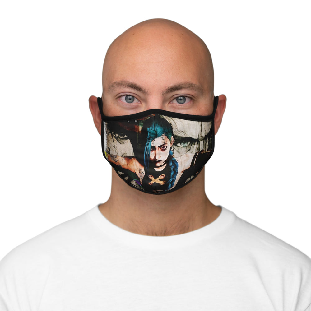 Jinx Stylish Graphic Face Mask | Unique Art Design, Fashion Accessory, Cosplay Mask, Everyday Wear, Gift Idea