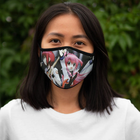 Girls DeMo Fitted Polyester Face Mask Printify