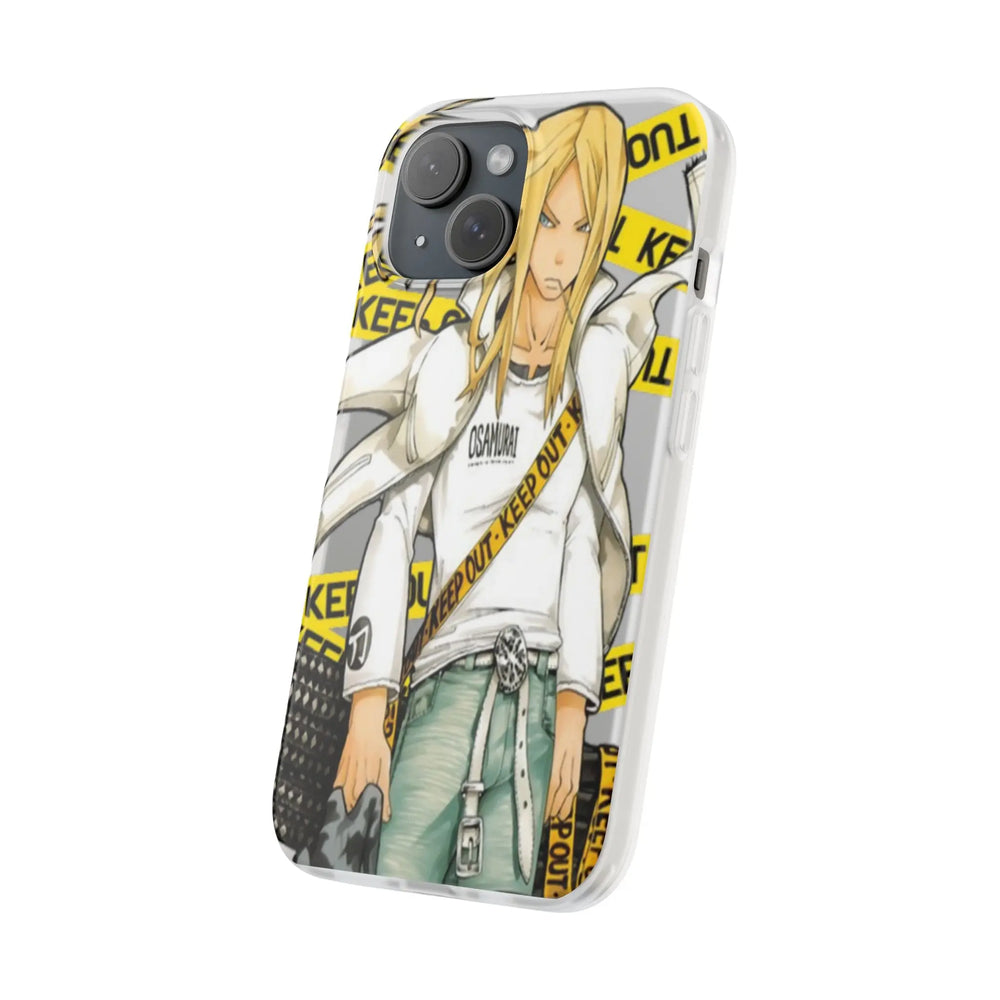 Anime-Inspired Phone Case, Cool Flexi Case, Trendy Phone Cover, Gift for Otaku, Unique Aesthetic Accessory, Durable Smartphone Protection Printify