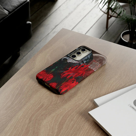 Red Lilly Tough Cases Printify