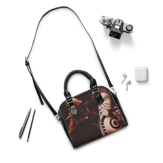 Stylish Graphic Shoulder Handbag, Anime Tote Bag, Trendy Handbag, Unique Purse for Fans, Cosplay Accessories, Statement Bag Printify