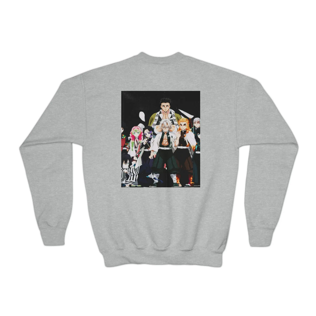 Hashira Youth Crewneck Sweatshirt Printify