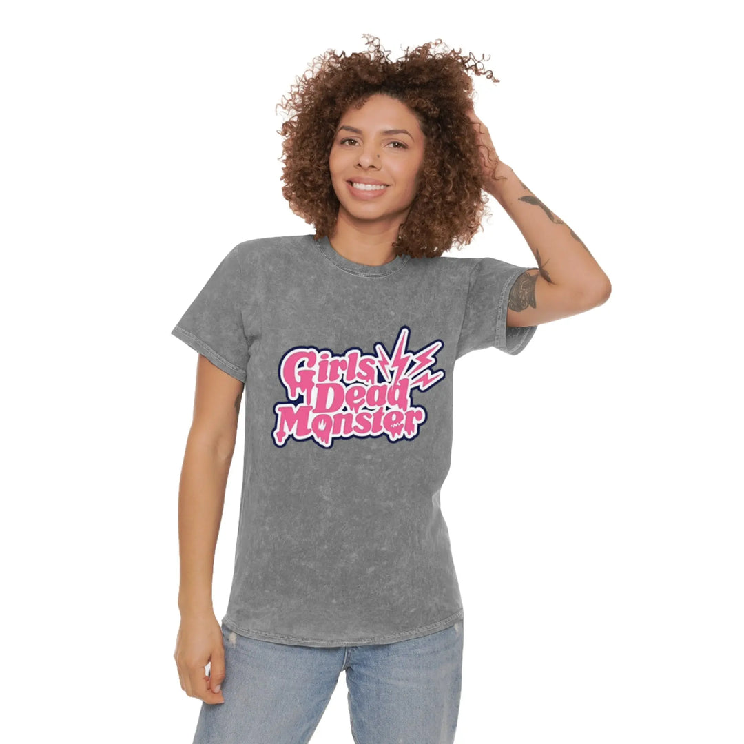 Girls DeMo Unisex Mineral Wash T-Shirt Printify