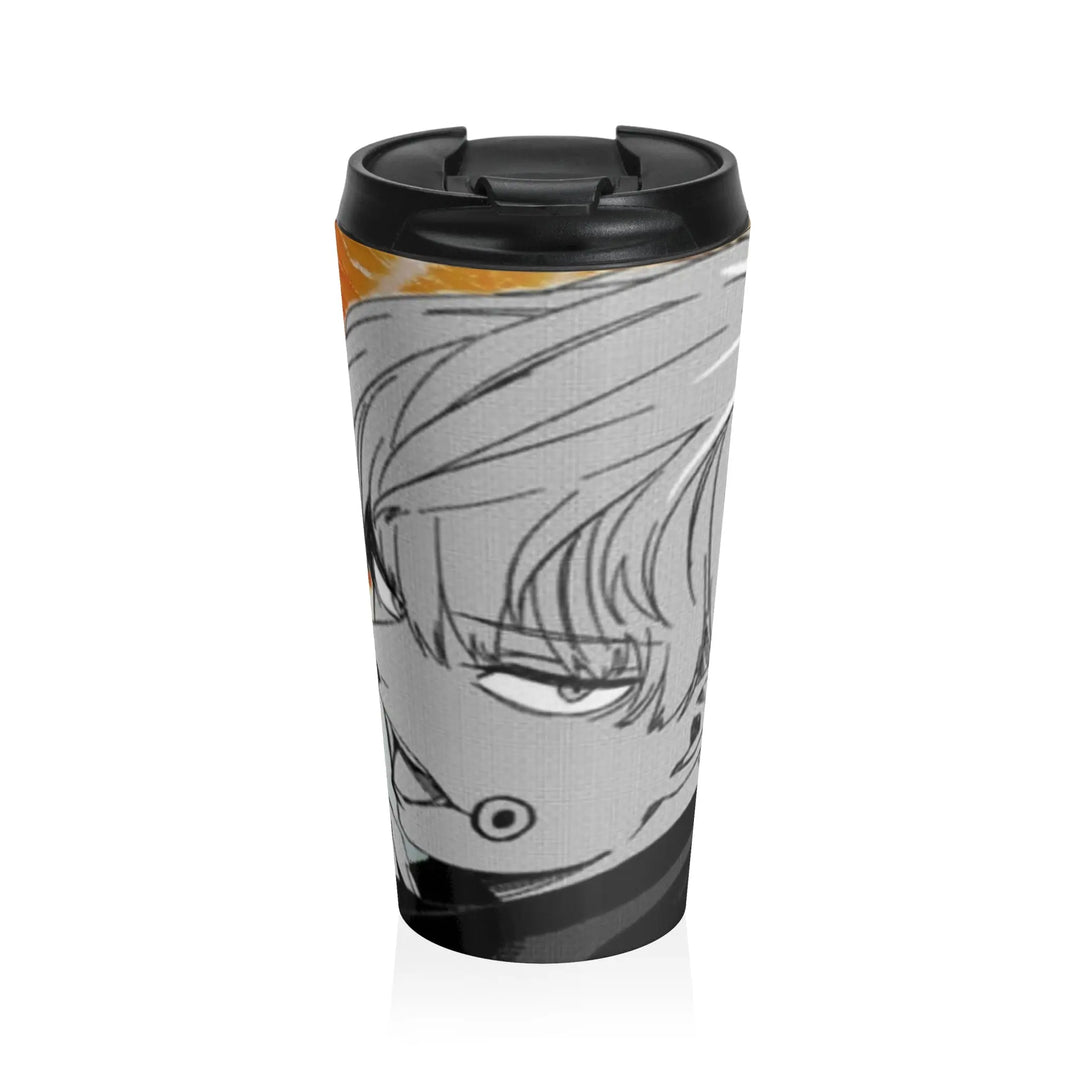 Cursed Speech Stainless Steel Travel Mug Printify