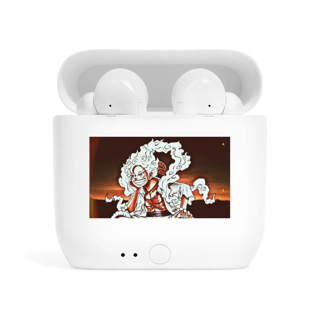Stylish Wireless Earbuds Case, Artistic Earbud Holder, Unique Gadget Gift, Music Lover Accessory, Cool Earbuds Storage Printify