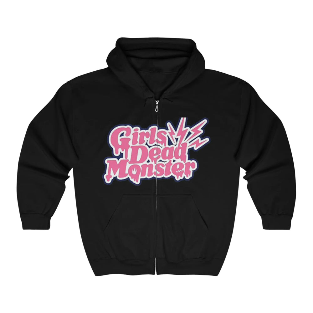 Girls DeMo Heavy Blend™ Full Zip Hooded Sweatshirt Printify