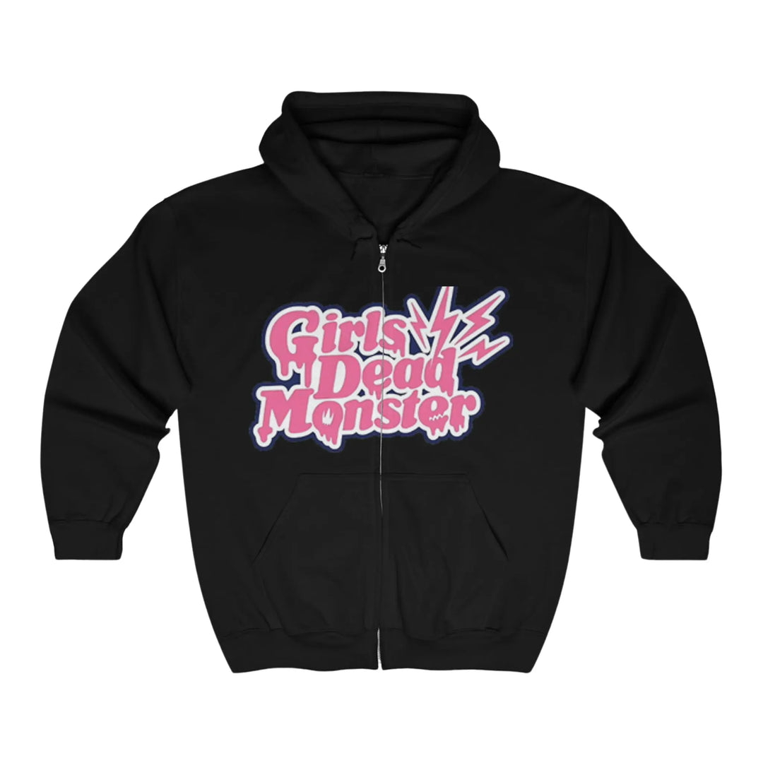 Girls DeMo Heavy Blend™ Full Zip Hooded Sweatshirt Printify