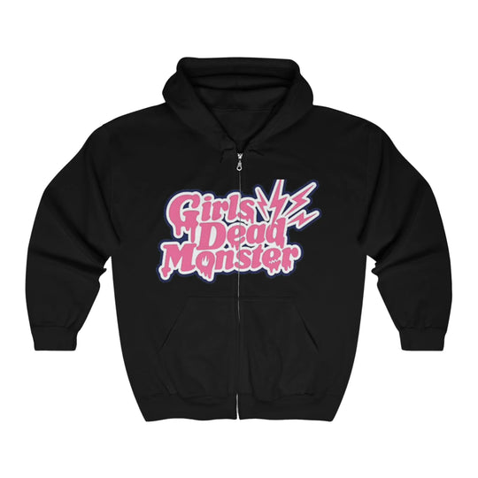 Girls DeMo Heavy Blend™ Full Zip Hooded Sweatshirt Printify