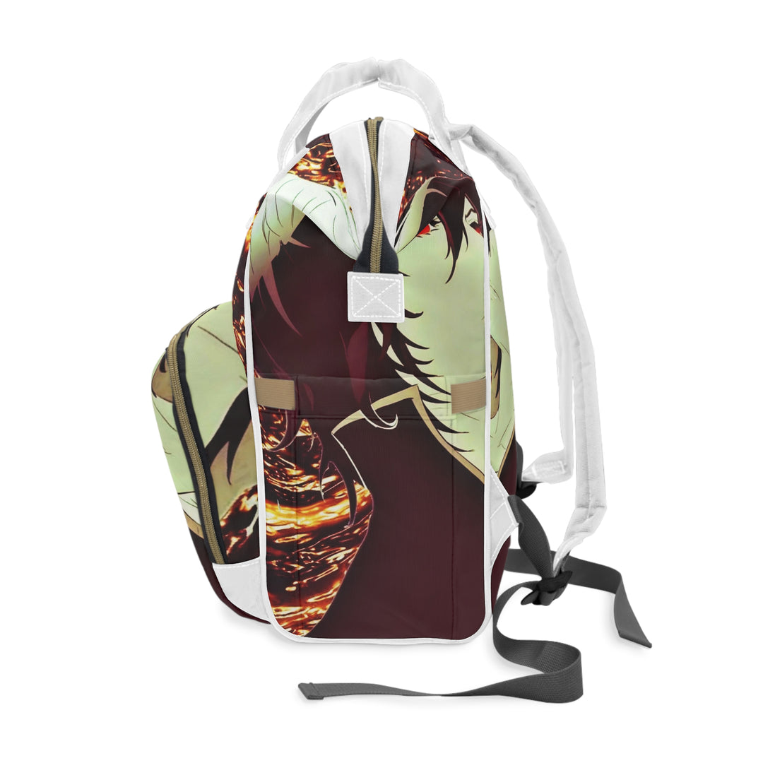 Anime-Themed Multifunctional Diaper Backpack, Stylish Baby Bag, Unique Parent Backpack, Gift for New Parents, Trendy Diaper Bag