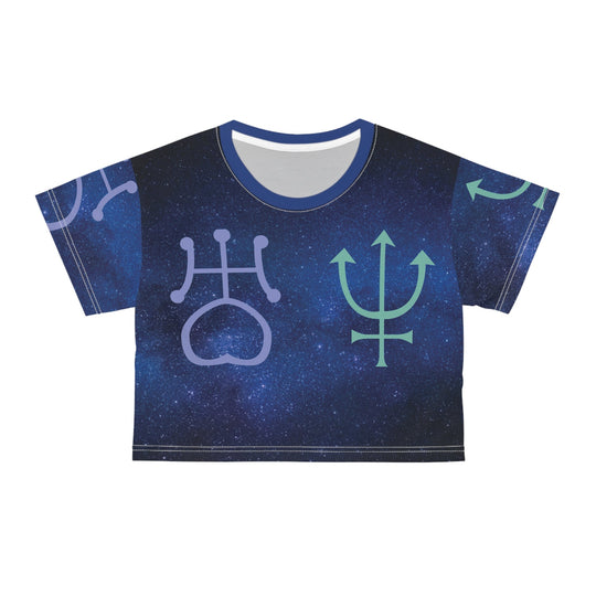 Outer Lovers Crop Tee (AOP) Printify