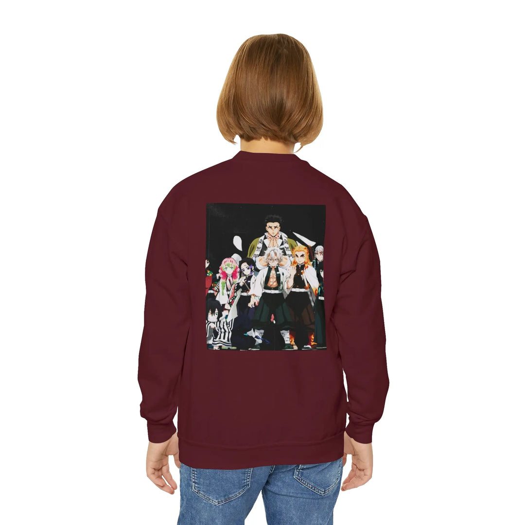 Hashira Youth Crewneck Sweatshirt Printify