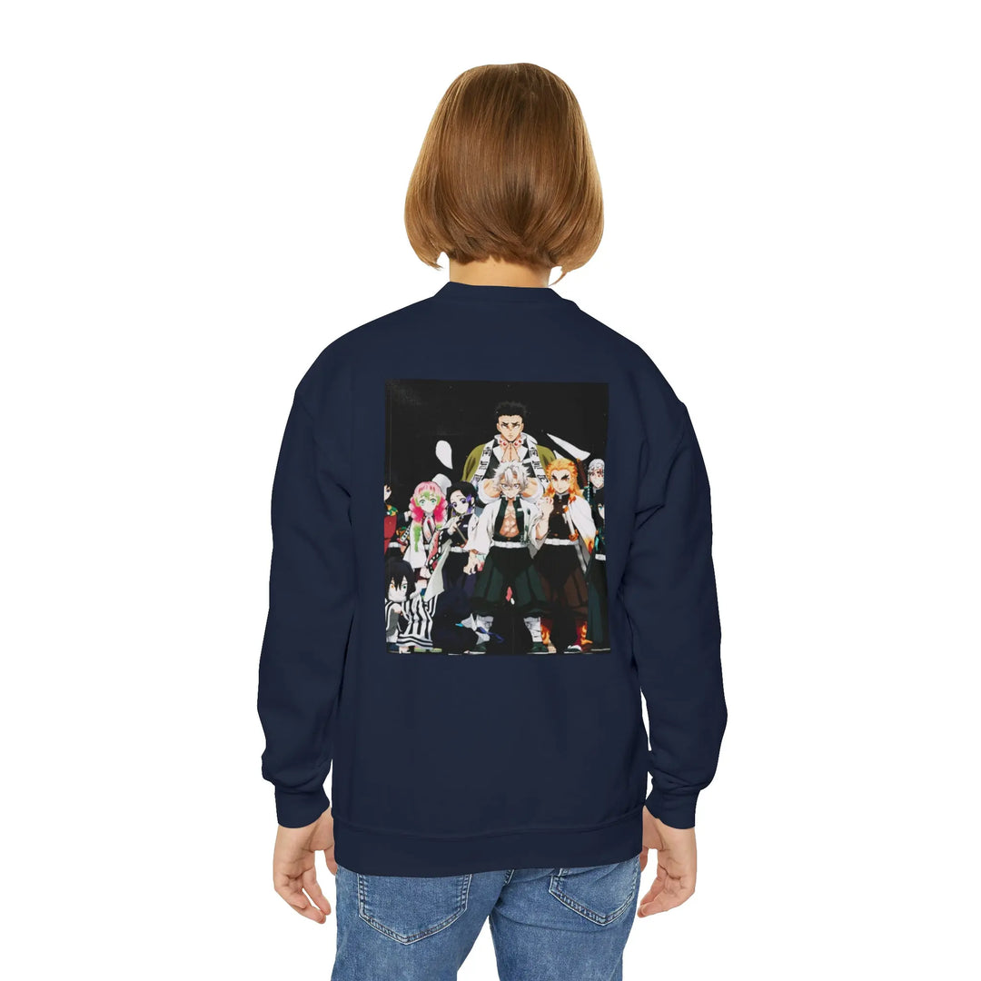 Hashira Youth Crewneck Sweatshirt Printify