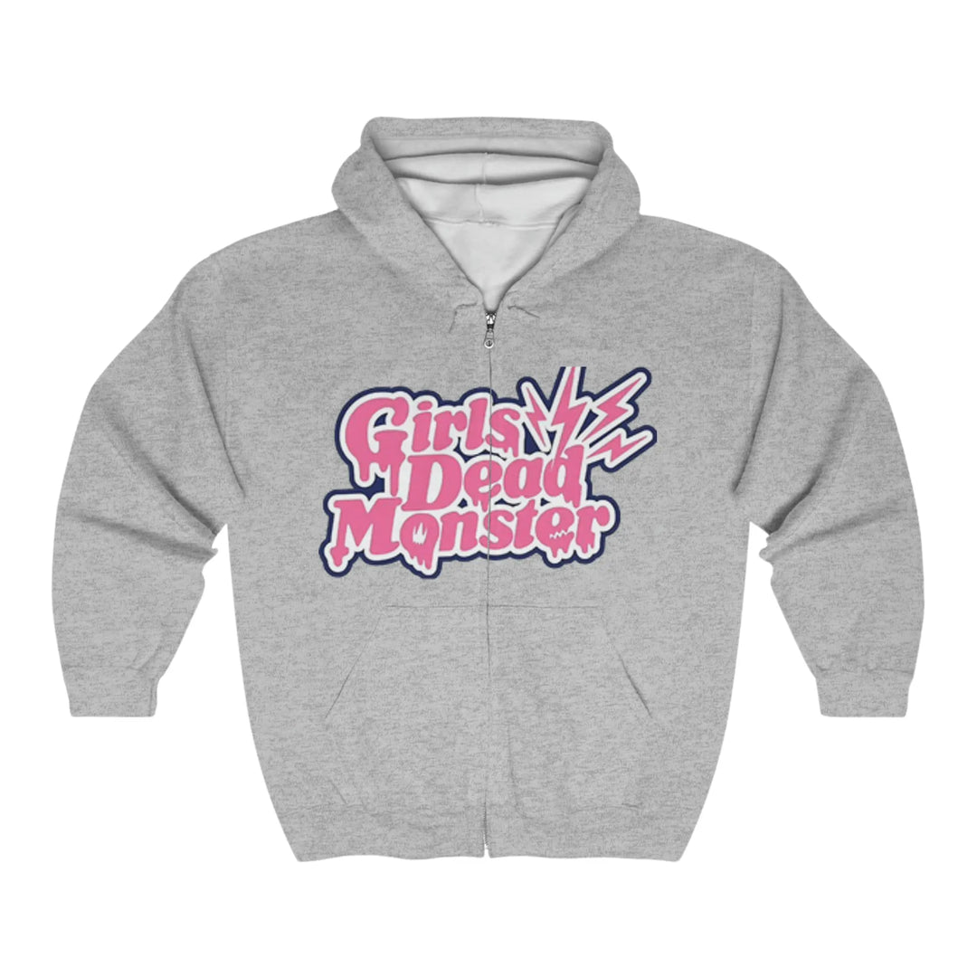Girls DeMo Heavy Blend™ Full Zip Hooded Sweatshirt Printify