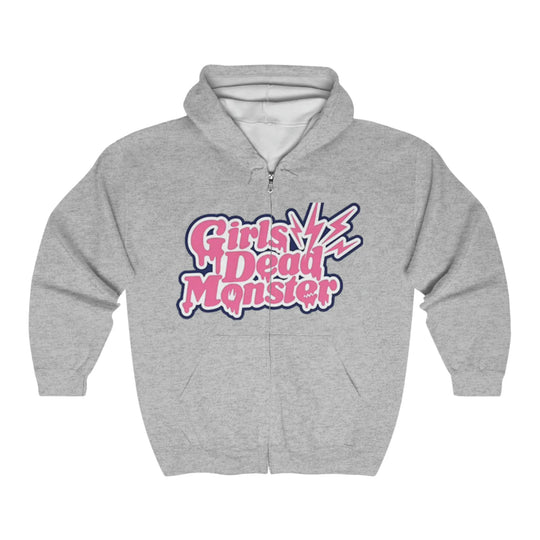 Girls DeMo Heavy Blend™ Full Zip Hooded Sweatshirt Printify