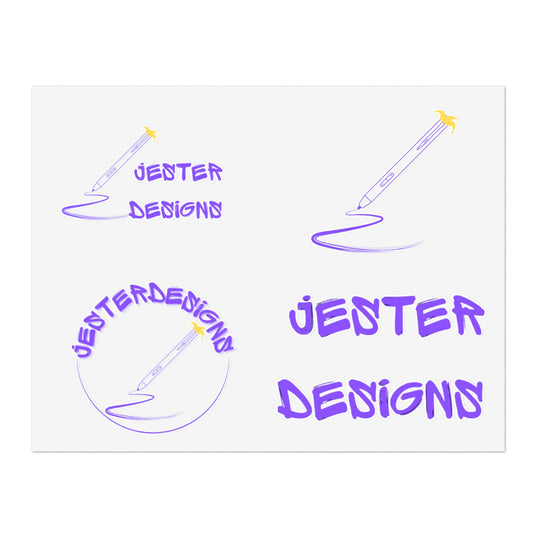 Jester Logo Sticker Sheet Printify