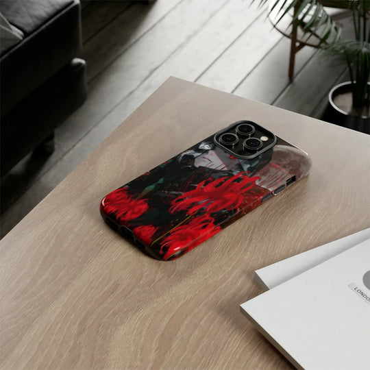 Red Lilly Tough Cases Printify