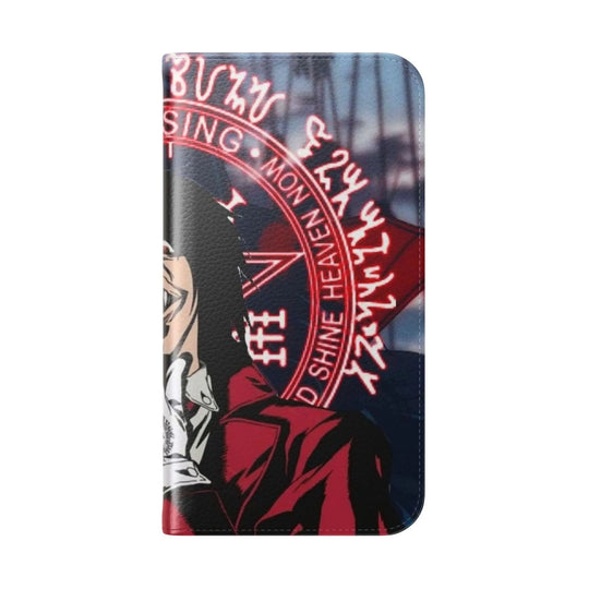 Gothic Flip Case for iPhones, Stylish Phone Cover with Unique Design, Perfect Gift for Fans, Anime Accessories, Edgy Smartphone Wallet Printify