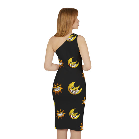 Soul Eater Shoulder Dress (AOP) Printify