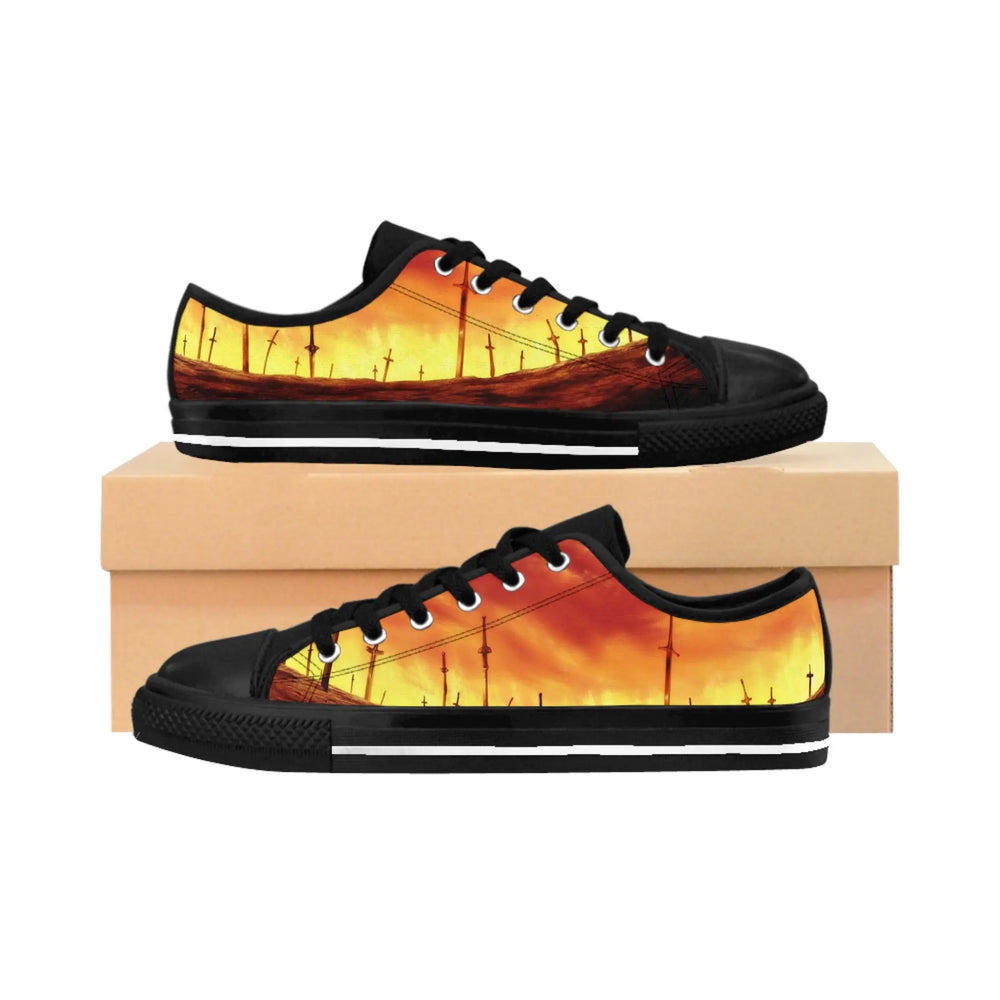 Men's Sunset Graphic Sneakers | Trendy Urban Footwear for Men, Stylish Sneakers, Casual Shoes, Perfect for Gifting, Summer Vibes, [...] Printify
