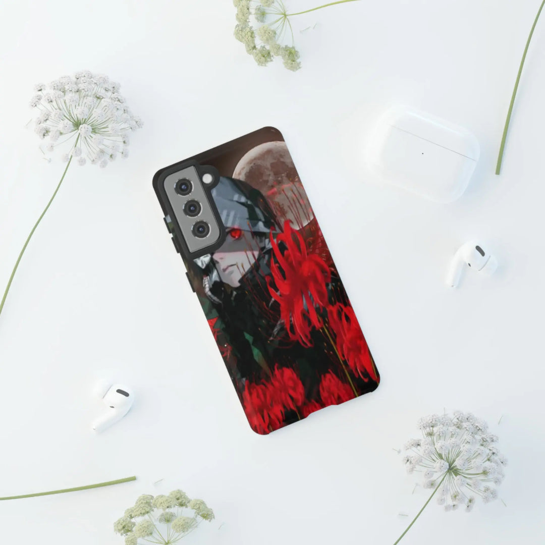 Red Lilly Tough Cases Printify