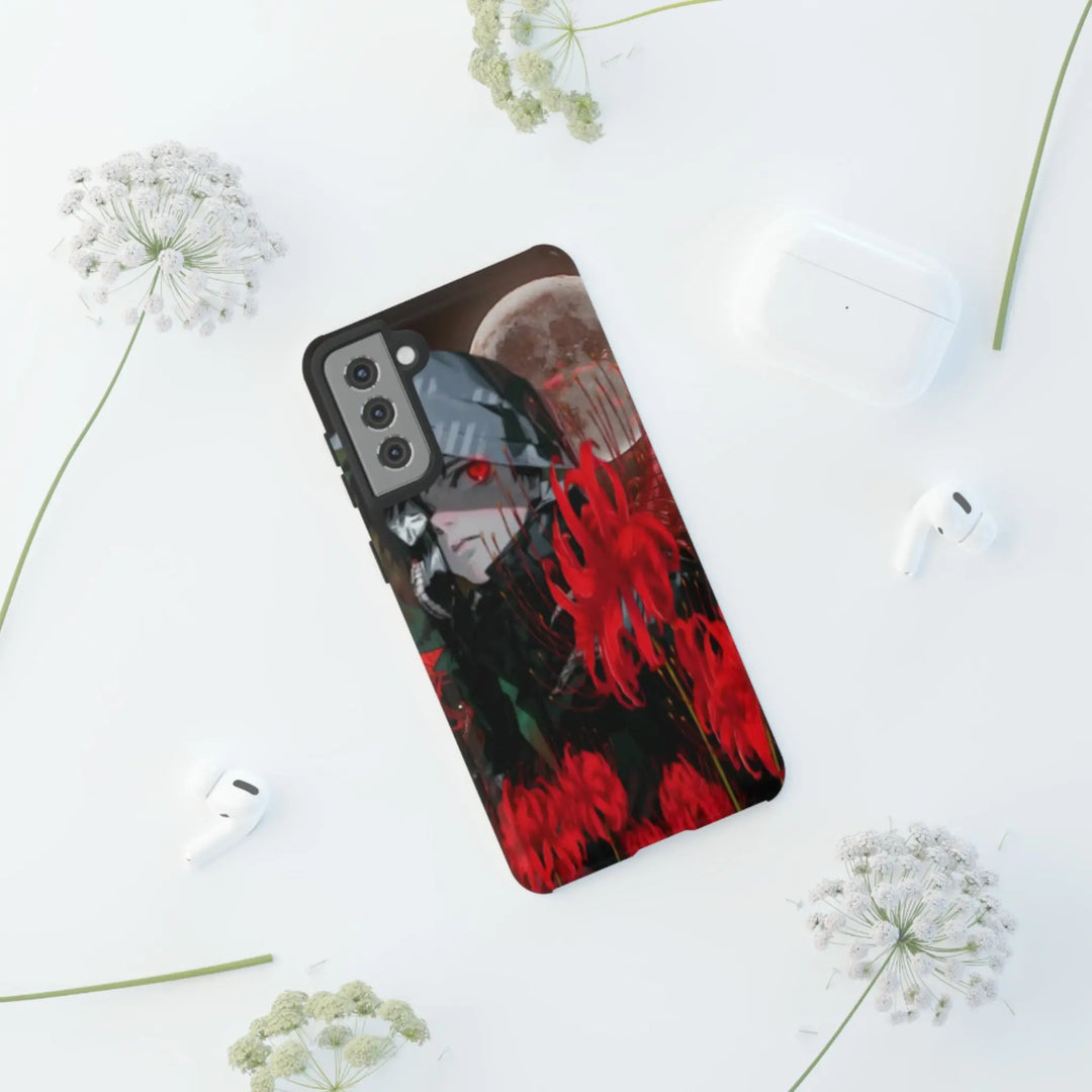 Red Lilly Tough Cases Printify