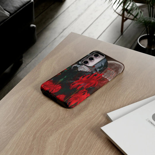 Red Lilly Tough Cases Printify