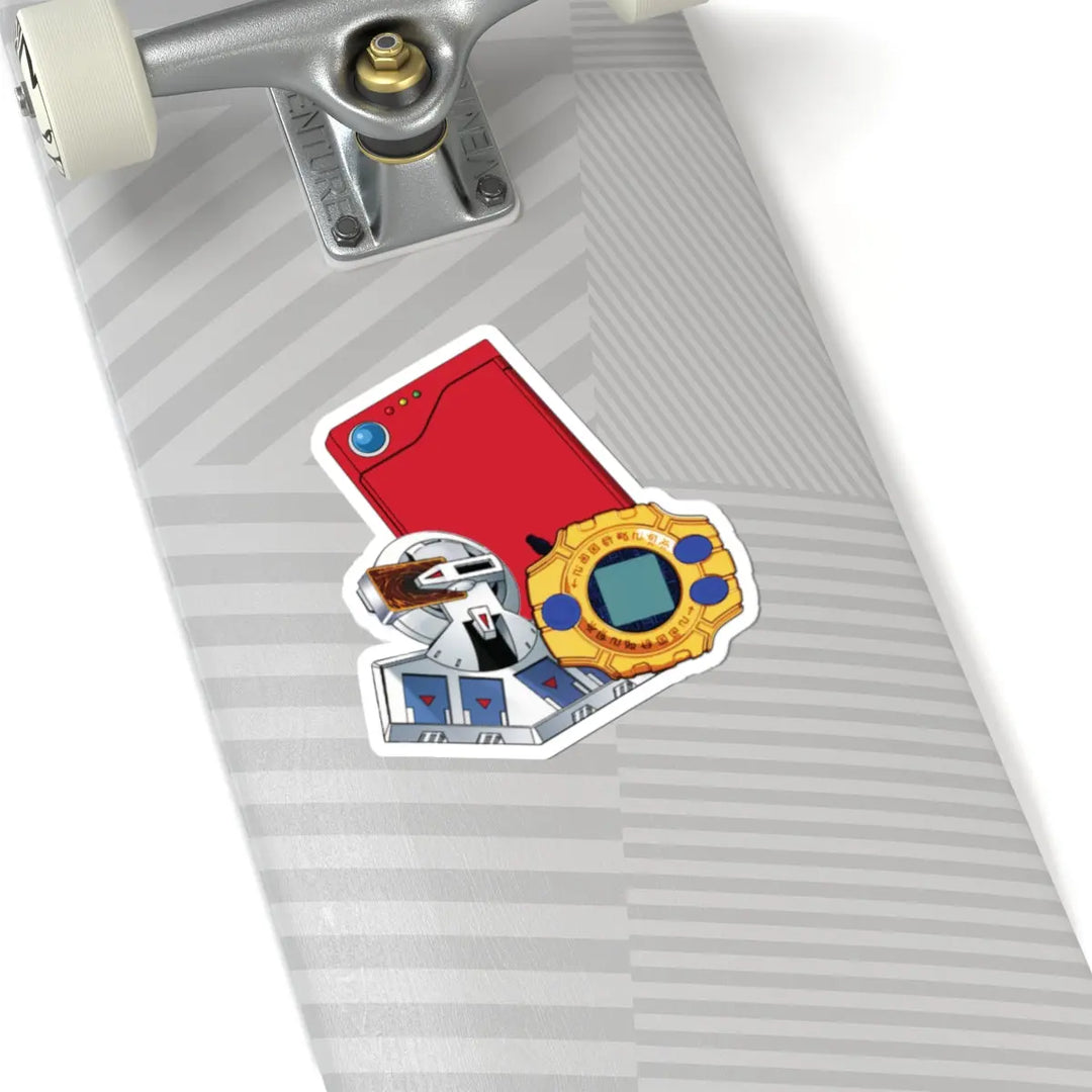 Saturday Morning Trio Kiss-Cut Stickers Printify