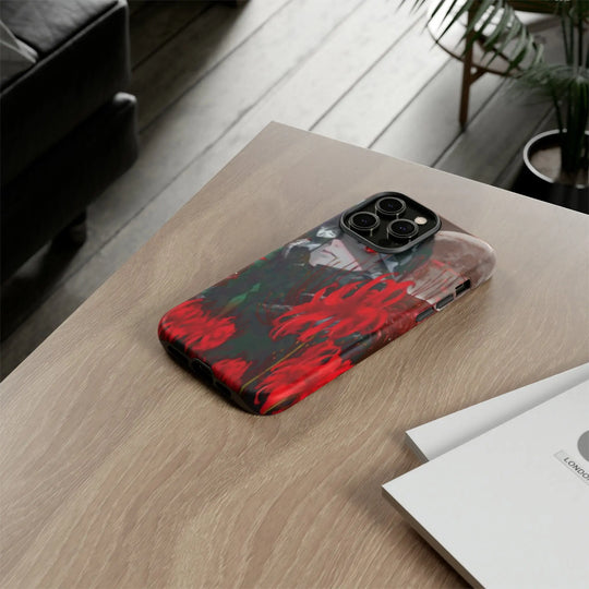 Red Lilly Tough Cases Printify