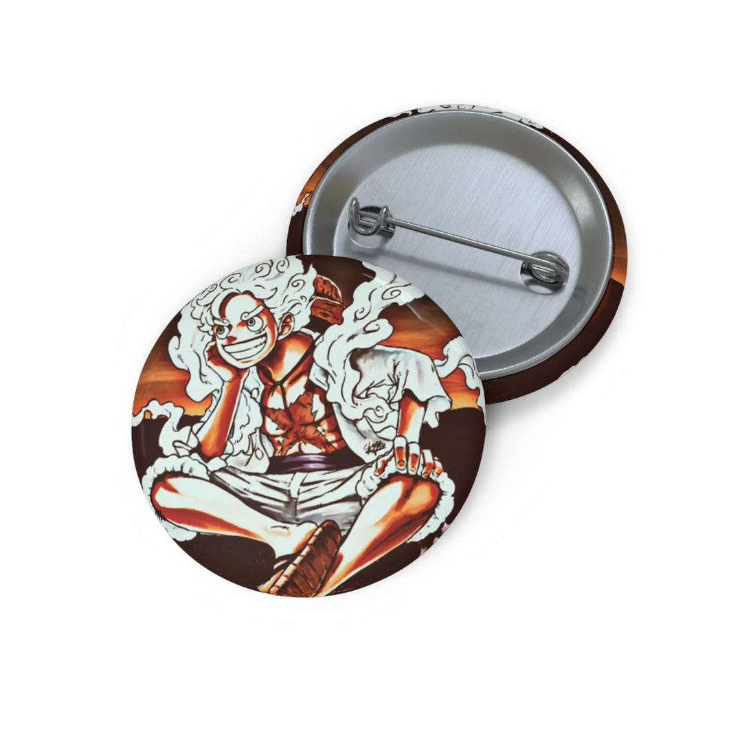 Sun Gawd Pin Buttons Printify